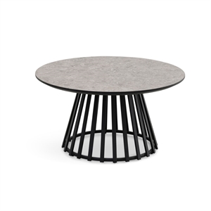 Samos sofabord / Terrazzo laminat og metal stel / Ø80 cm. / Stærk Pris 